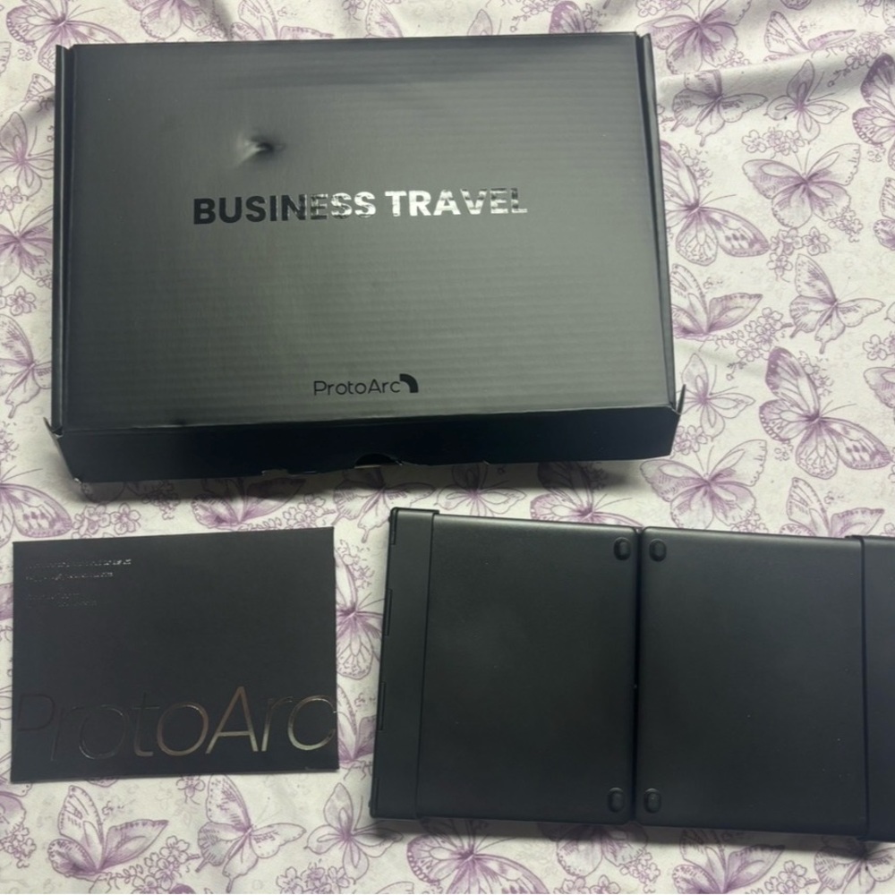 📍Black Business Travel Folding Wireless Keyboard
